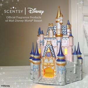 Scentsy Disney Castle candle wax melt Warmer 50th anniversary NEW